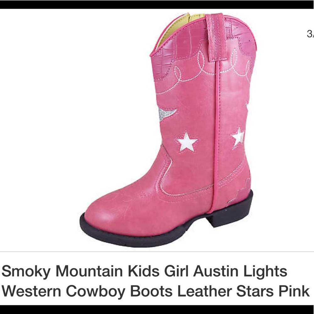 Light-up cowgirl boots size 9 toddler
